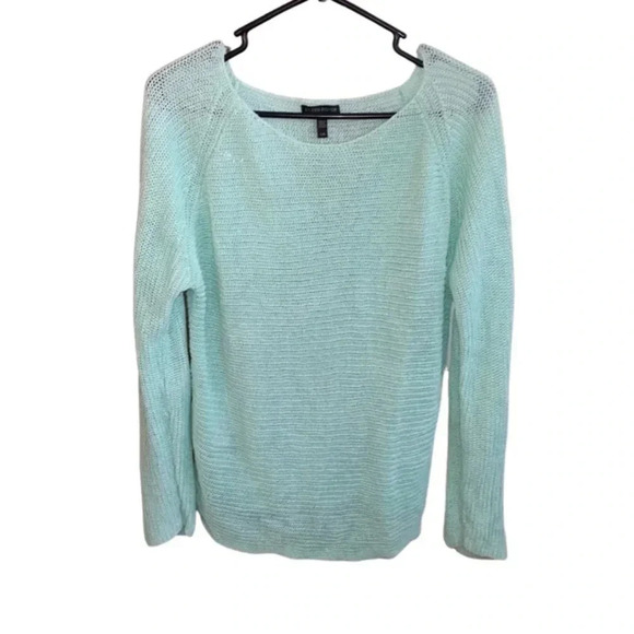 Eileen Fisher Mint Green Linen Sweater Size Large - Picture 1 of 5